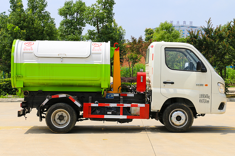 (藍牌)福田祥菱勾臂垃圾車(3方)